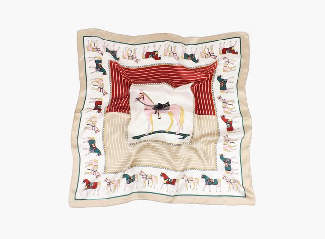 Hovedbilde Beige - Hester Skjerf 70 x 70 ...