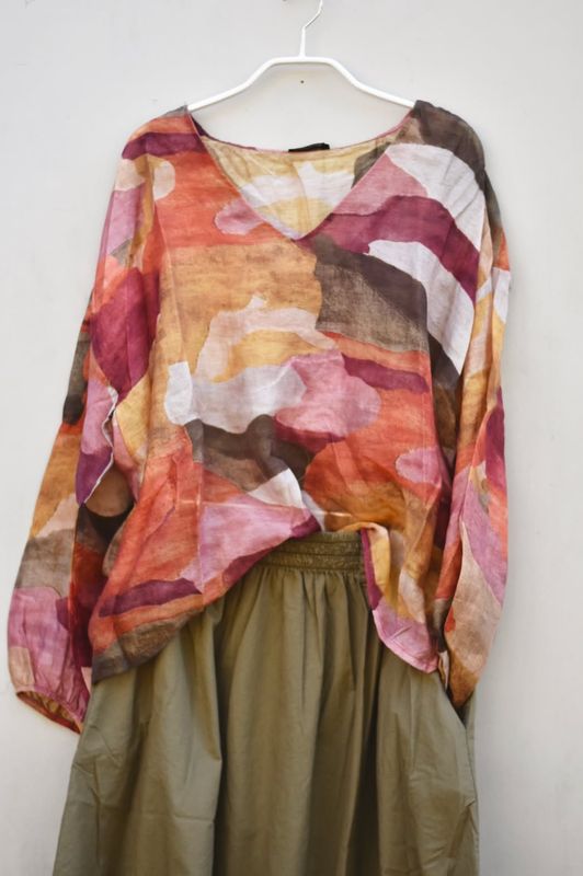 Burnt wine - Zella Lyocell Bluse