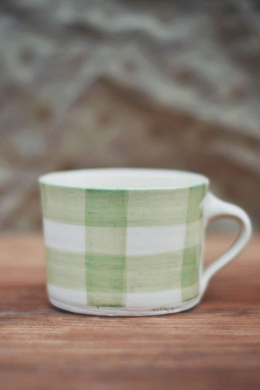 Spearmint - Gingham Latte Krus