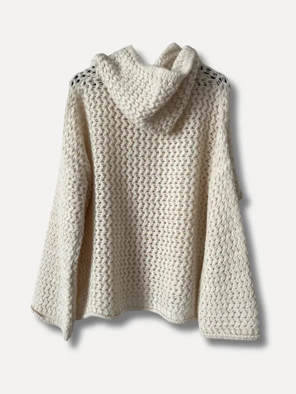 Offwhite - Gabby Strikket Hettegenser