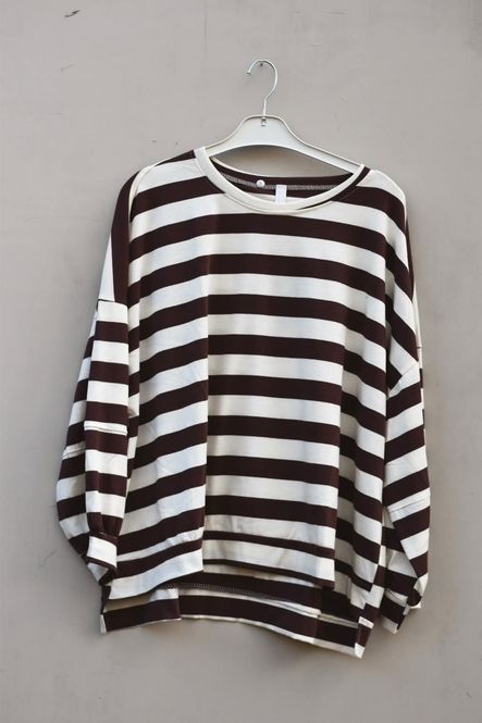 Hovedbilde Brun/offwhite - Stripet ...