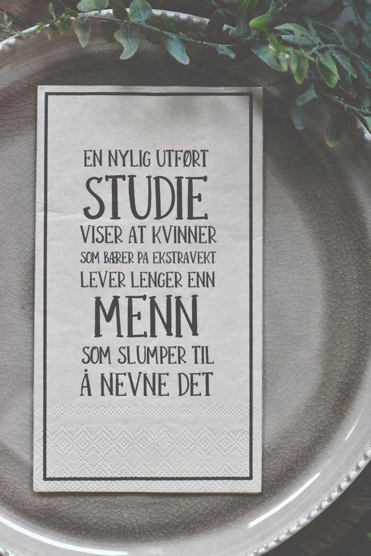 Nylig utført studie - Buffet Serviett