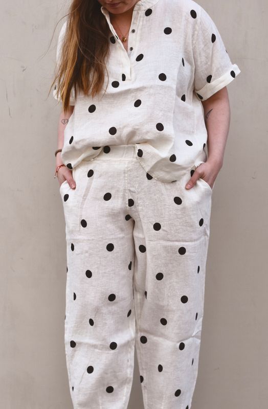 Dot - Melina Barrel Lin Bukse