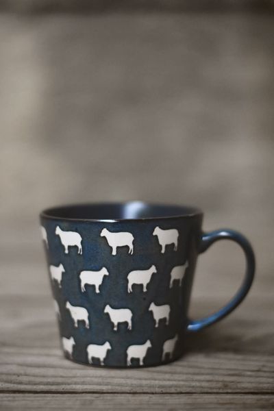 Hovedbilde Blå - Krus med sau