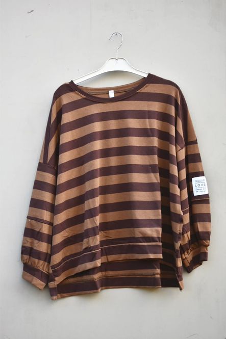 Hovedbilde Brun/taupe - Stripet College ...