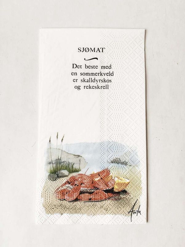 Sjømat - Buffet Serviett
