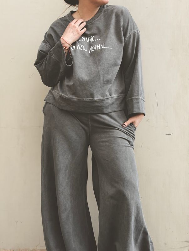 Washed Grey - Magic Genser