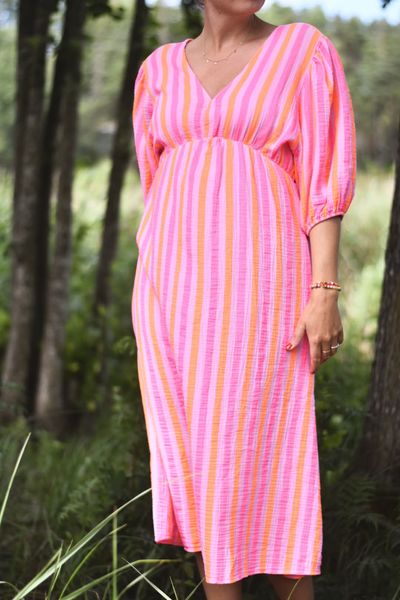 Hovedbilde Rosa/oransje - Stripet ...