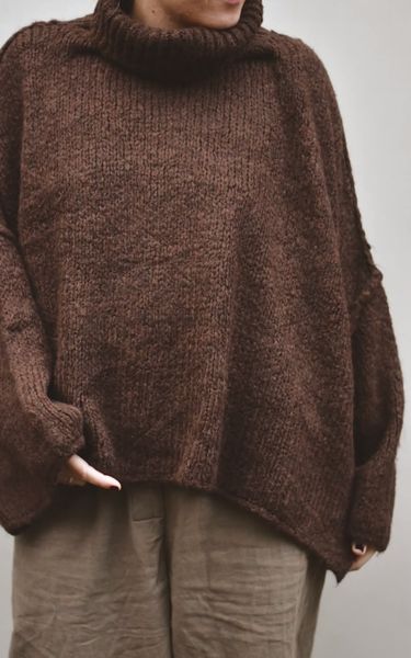 Hovedbilde Brun  - Åre Strikket Genser