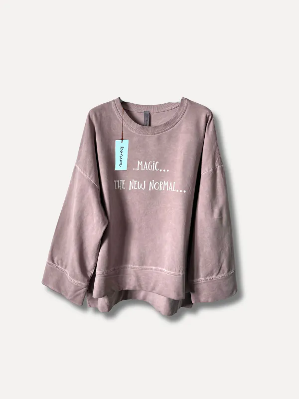 Washed Powder Pink - Magic Genser