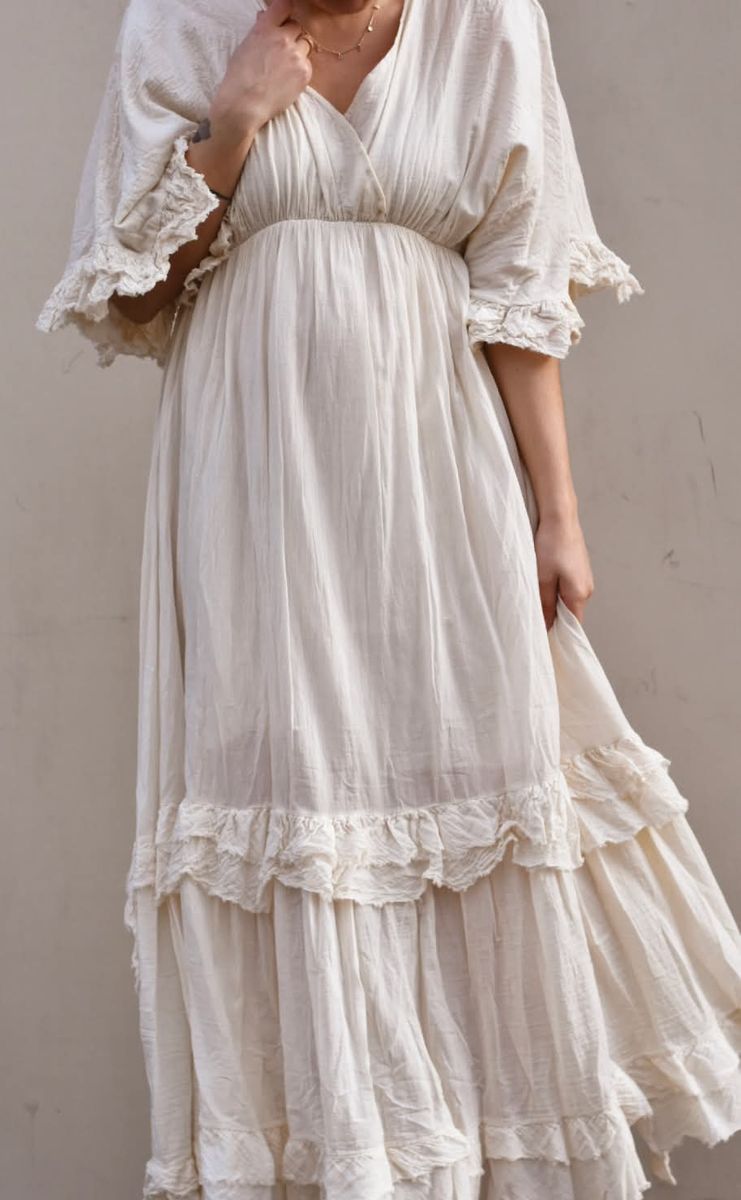 Kremhvit - Donna Kjole