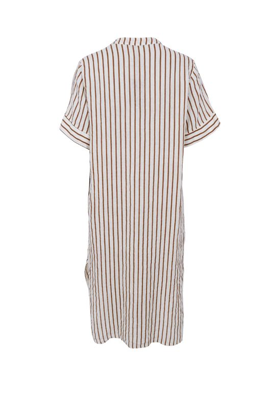 Camel Stripe - Melina Lang Lin Kjole