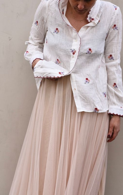 Hvit - Kelly Bluse