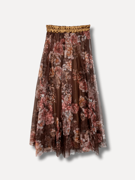 Hovedbilde Brun - Flower Tyllskjørt