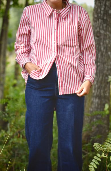 Hovedbilde Rød/Hvit - Pernille Skjorte