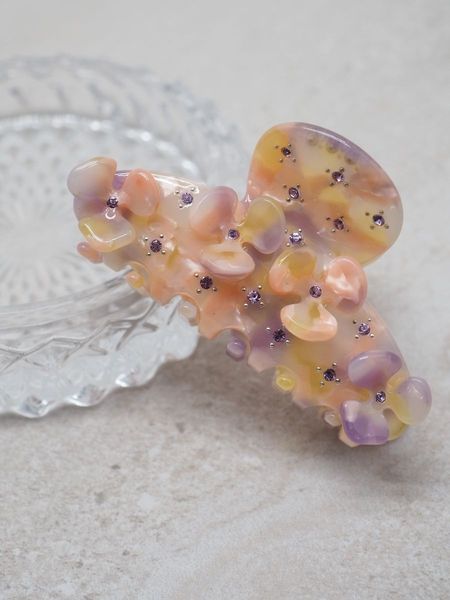 Hovedbilde Rosa/gul - Hårklype med ...