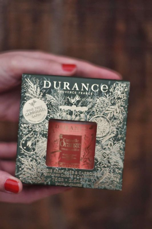 Gavepakke - duftlys 75g + duftkarusell - Orange Cinnamon