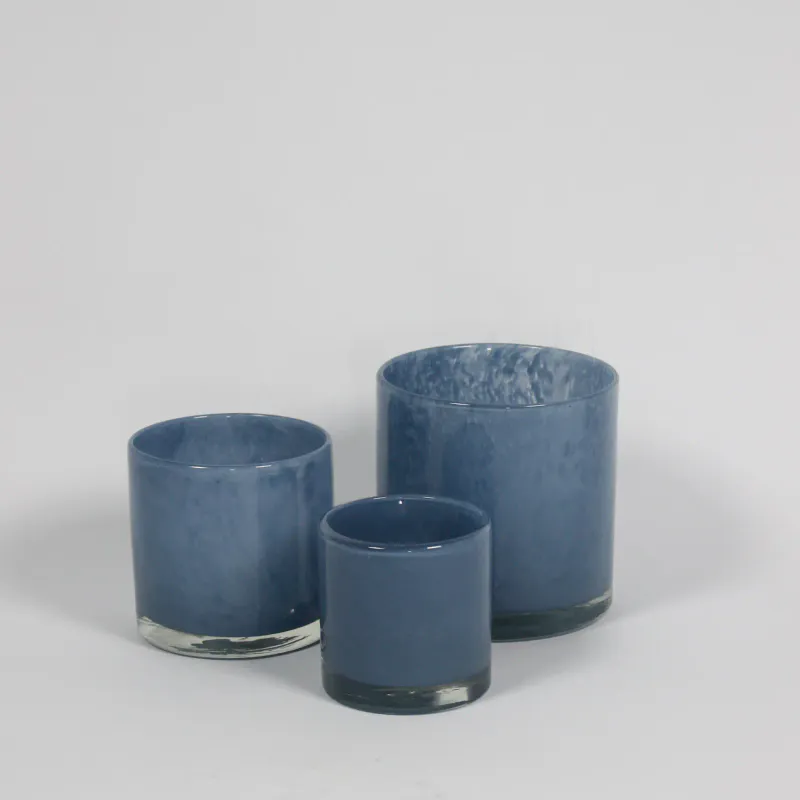Blå - Nilla Lysglass 10 cm 