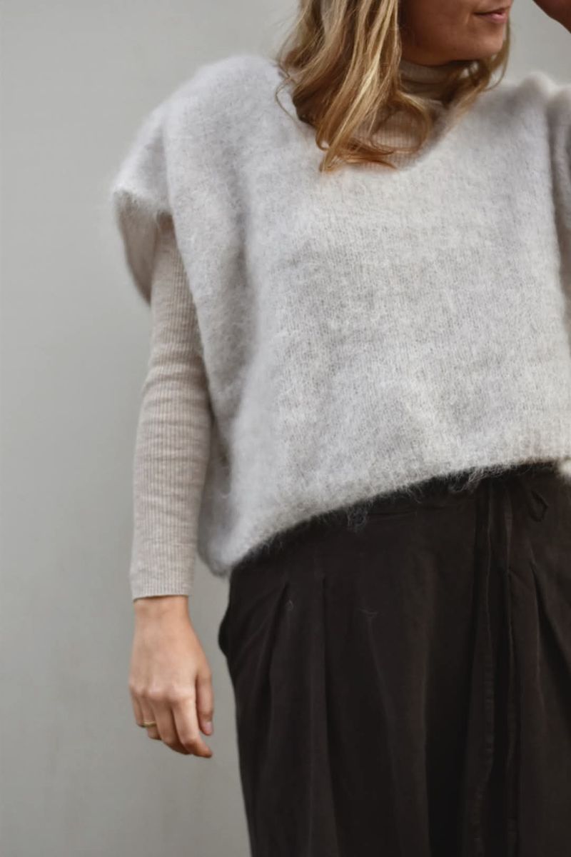 Beige - Moa Mohair Vest