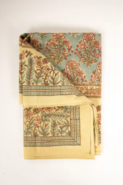 Hovedbilde Yselle duk blå/rosa 150×300