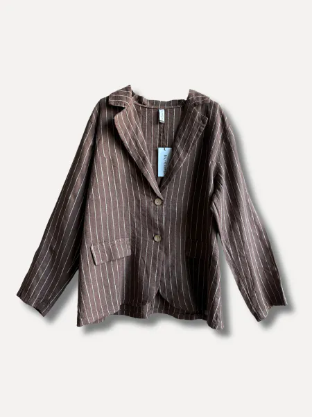 Hovedbilde Brun striper - Bee Lin Jakke