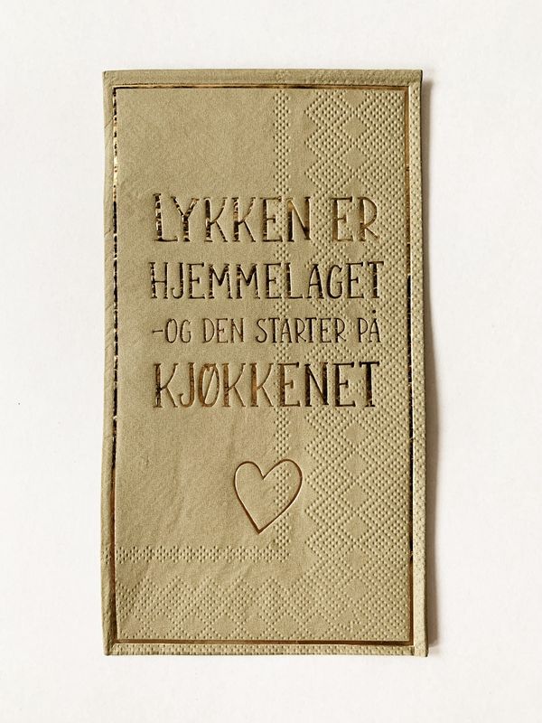 Lykken er hjemmelaget - Serviett