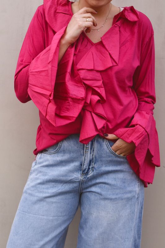 Raspberry - April Bomulls Genser