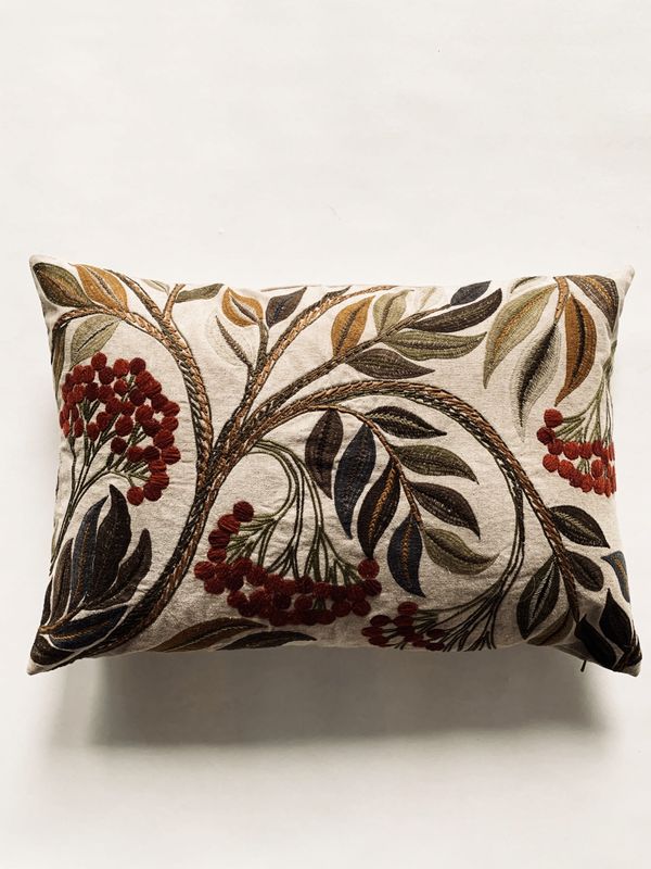 Rogn - Brodert putetrekk 40x60 cm
