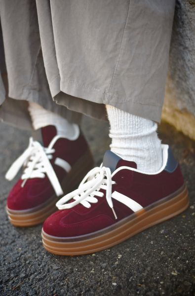 Hovedbilde Burgunder - Sneakers m/stripe