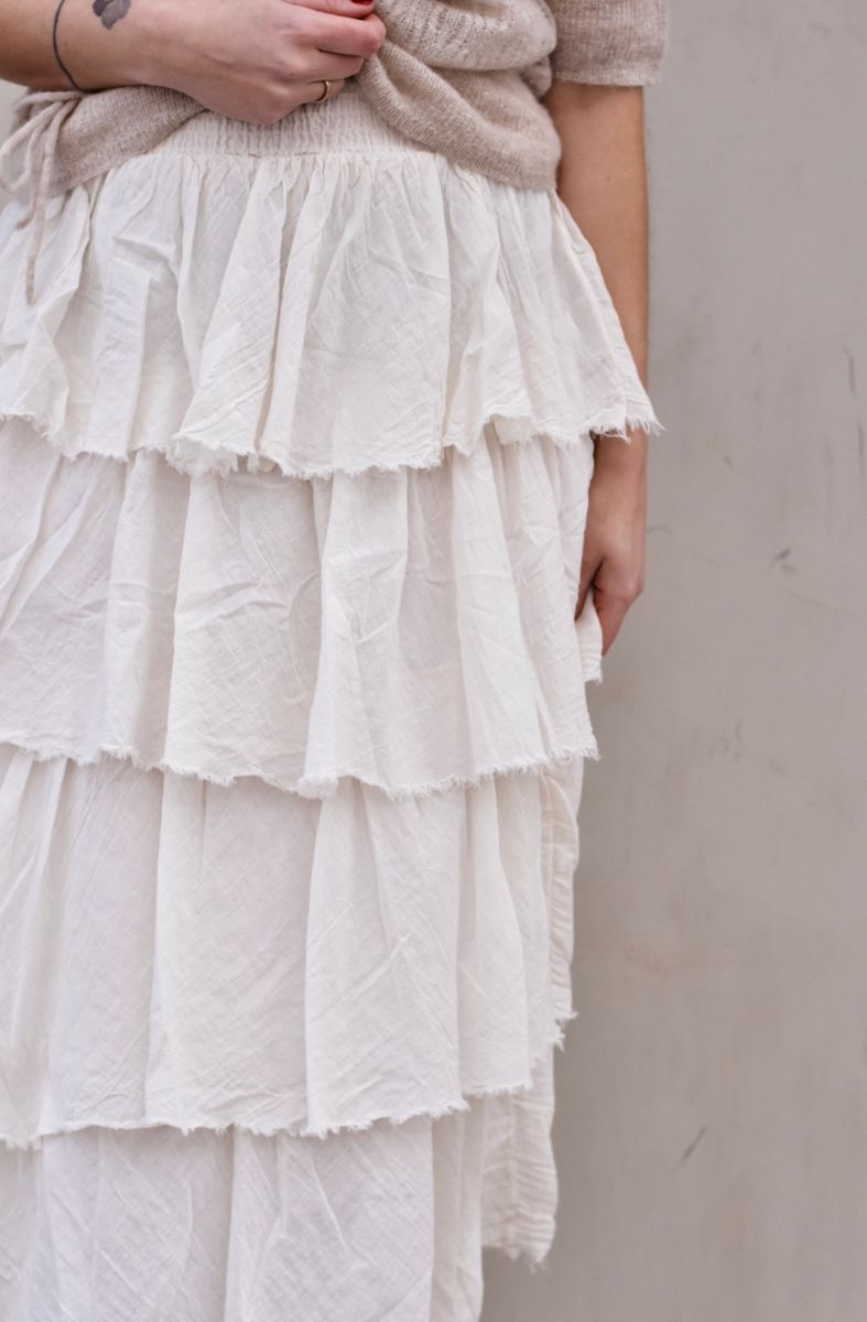 Cream - Boo Boho Skjørt