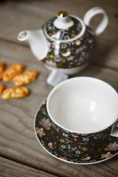 Hovedbilde Sort - Tekanne + Kopp