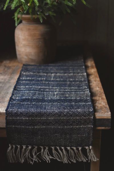 Hovedbilde Sort - Løper i jute/bomull