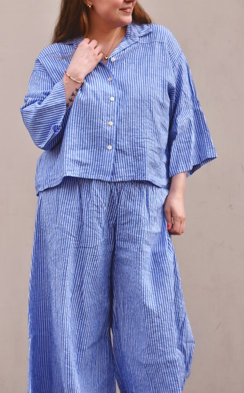 Blue stripe - Facon Skjorte