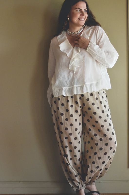 Burro - Fiona Bomulls Bluse