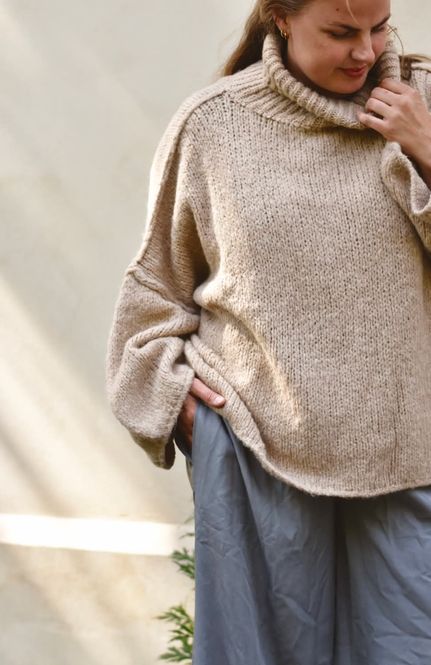 Hovedbilde Beige - Åre Strikkegenser