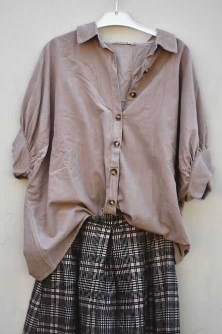 Hovedbilde Taupe - Kaori Cord Skjorte