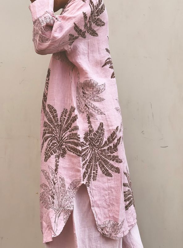 Rosa - Palm Kjole