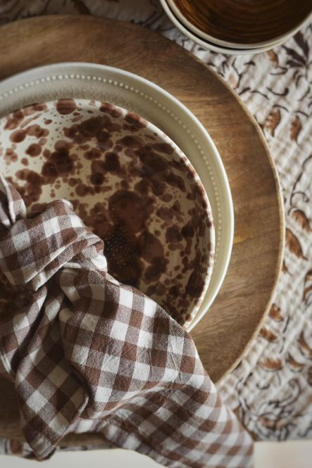 Hovedbilde Brun - Splatter Keramikk Skål