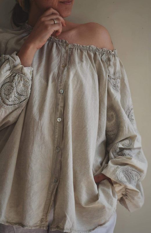 Beige - Patty Bluse
