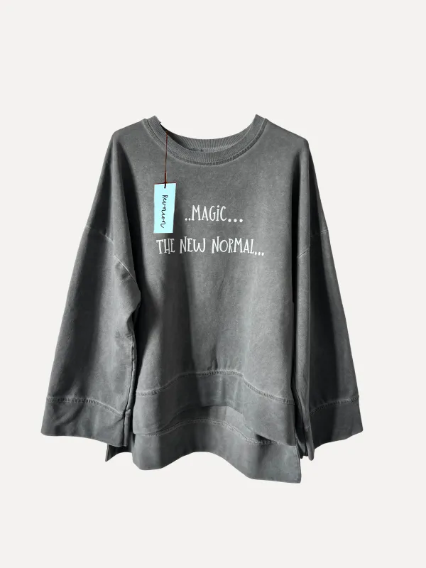 Washed Grey - Magic Genser
