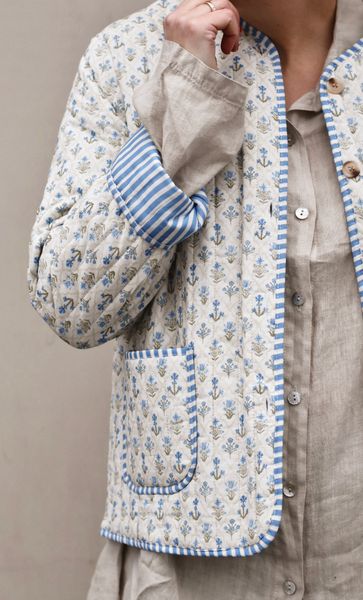 Hovedbilde Lyseblå - Avril Bomulls Jakke