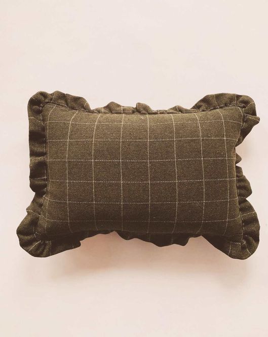 Hovedbilde Brun - Tweed putetrekk 40x60