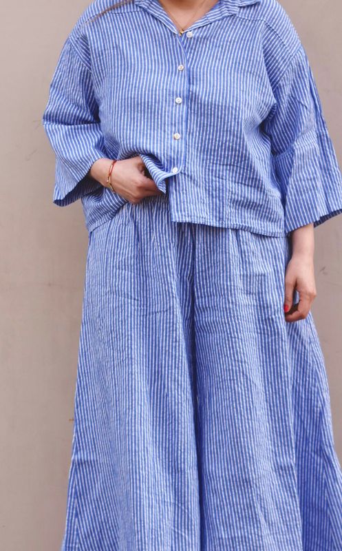 Blue stripe - Facon Skjorte