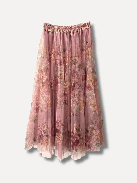 Hovedbilde Rosa - Flower Tyllskjørt