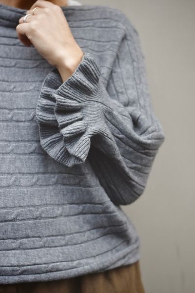 Hovedbilde Grå - Malva 3/4 Genser