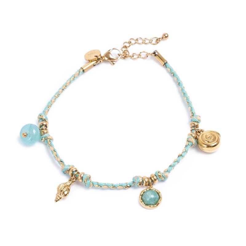 Turquoise - Charms Armbånd